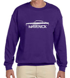 SIRENSTYLE 1970-77 Ford Maverick Classic Outline Design Sweatshirt hoodies/Short Sleeve men/Short Sleeves women