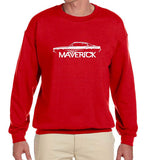 SIRENSTYLE 1970-77 Ford Maverick Classic Outline Design Sweatshirt hoodies/Short Sleeve men/Short Sleeves women