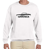 SIRENSTYLE 1970-77 Ford Maverick Classic Outline Design Sweatshirt hoodies/Short Sleeve men/Short Sleeves women