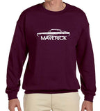 SIRENSTYLE 1970-77 Ford Maverick Classic Outline Design Sweatshirt hoodies/Short Sleeve men/Short Sleeves women