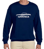 SIRENSTYLE 1970-77 Ford Maverick Classic Outline Design Sweatshirt hoodies/Short Sleeve men/Short Sleeves women