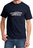 SIRENSTYLE 1970-77 Ford Maverick Classic Outline Design Tshirt hoodies/Short Sleeve men/Short Sleeves women