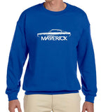 SIRENSTYLE 1970-77 Ford Maverick Classic Outline Design Sweatshirt hoodies/Short Sleeve men/Short Sleeves women
