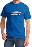 SIRENSTYLE 1970-77 Ford Maverick Classic Outline Design Tshirt hoodies/Short Sleeve men/Short Sleeves women