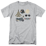 SIRENSTYLE Trevco Men's Top Gun Distressed Logo Heather Adult T-Shirt hoodies/Short Sleeve men/Short Sleeves women