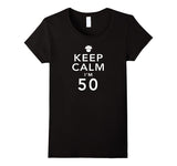 SIRENSTYLE Keep Calm I'm 50 Birthday T-Shirt hoodies/Short Sleeve men/Short Sleeves women