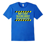 SIRENSTYLE Caution May Start Talking About Roller Coasters Shirt hoodies/Short Sleeve men/Short Sleeves women