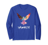 SIRENSTYLE Be a Maverick Be a Savage Parrot Logo Long Sleeve T-Shirt hoodies/Short Sleeve men/Short Sleeves women