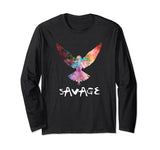 SIRENSTYLE Be a Maverick Be a Savage Parrot Logo Long Sleeve T-Shirt hoodies/Short Sleeve men/Short Sleeves women