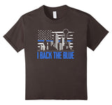 SIRENSTYLE I Back the Blue Dallas City Skyline Honorary TShirts hoodies/Short Sleeve men/Short Sleeves women