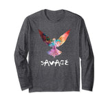 SIRENSTYLE Be a Maverick Be a Savage Parrot Logo Long Sleeve T-Shirt hoodies/Short Sleeve men/Short Sleeves women